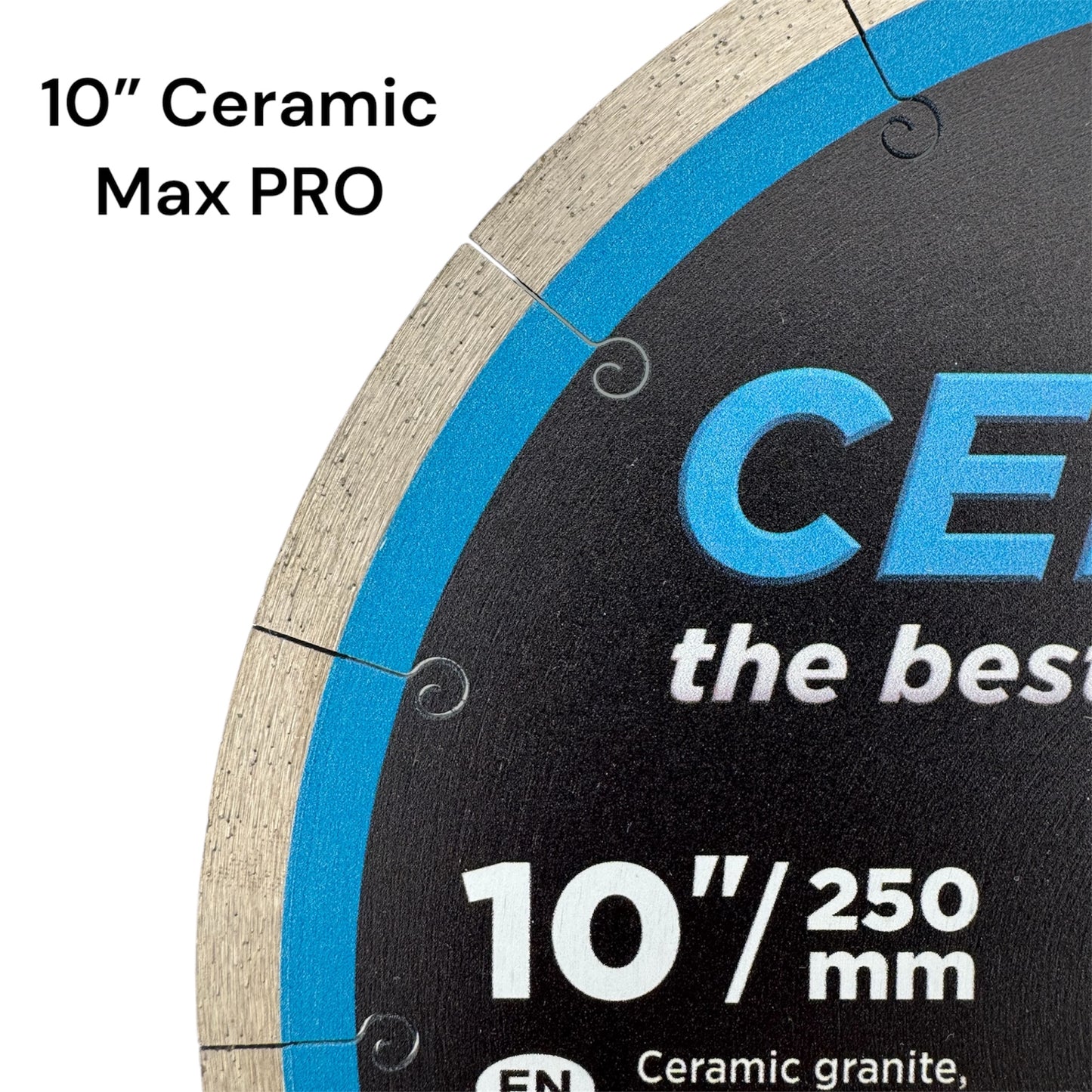 Diamond cutting disc CERAMICS MAX PRO 10''