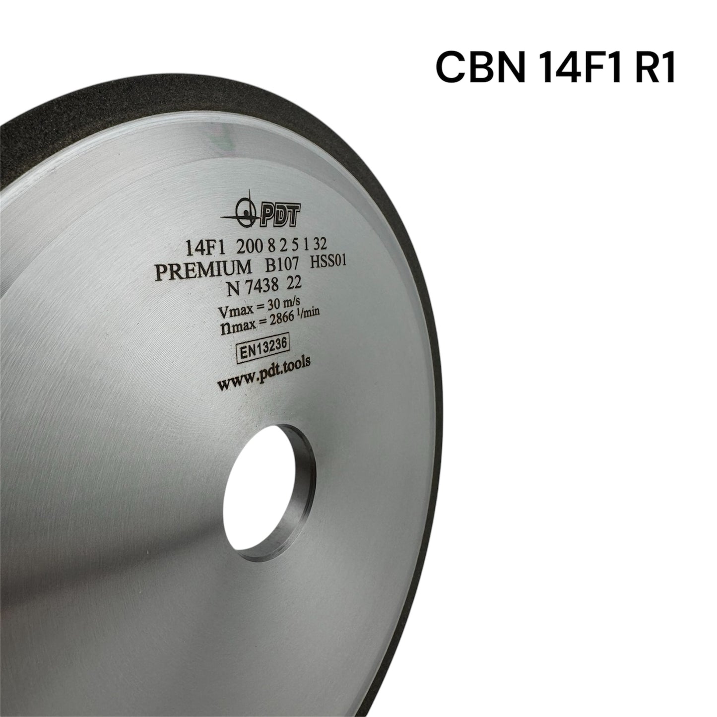 CBN grinding wheel 14F1 200 8 2 5 8 1 32 B107 PR for HSS circular saws