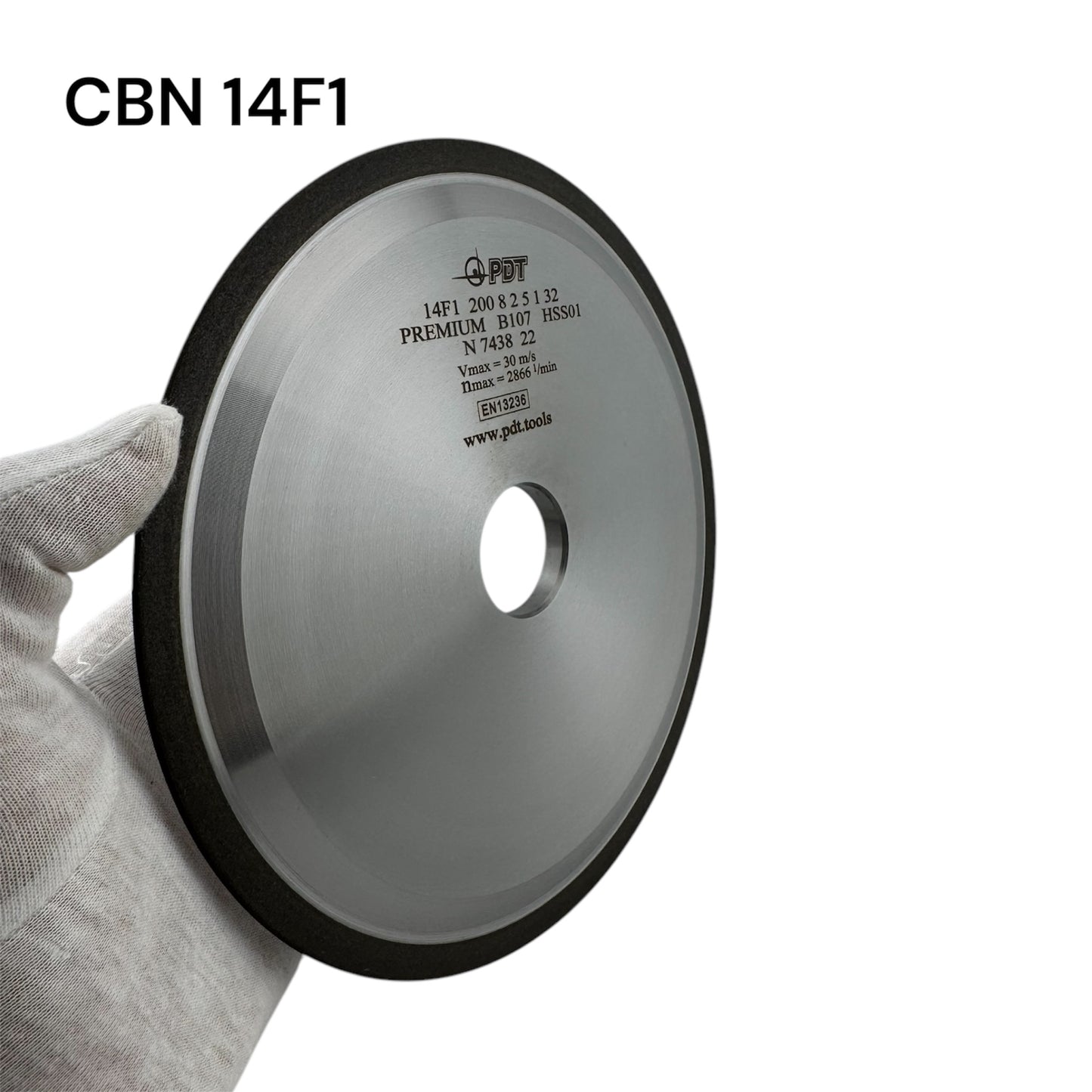 CBN grinding wheel 14F1 200 8 2 5 8 1 32 B107 PR for HSS circular saws