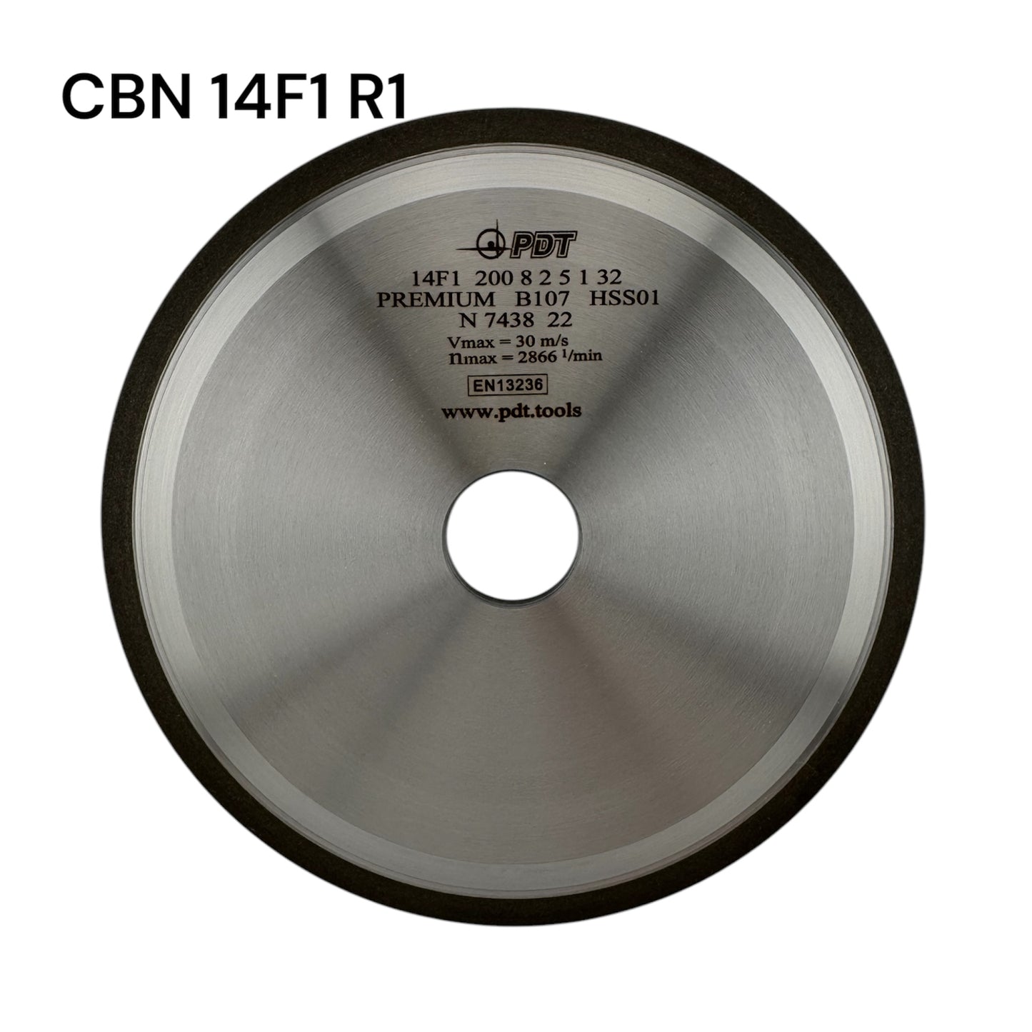 CBN grinding wheel 14F1 200 8 2 5 8 1 32 B107 PR for HSS circular saws